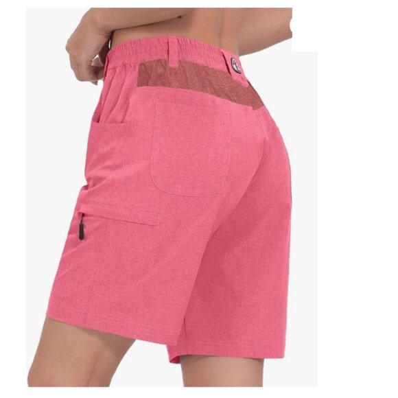 Hiking Shorts 9" Inseam, Lightweight Golf Shorts Quick Dry w/Zippered Pockets - Picture 4 of 8